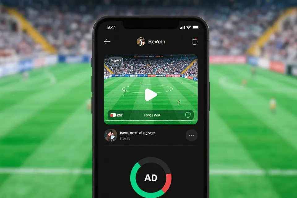 欧冠直播APP界面示意